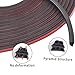 SSNNUU 32.8Ft Universal Rubber Weather Stripping with Upgrade 3 Layer Sound-Proofing Structure, Automotive Weather Stripping for Car Door, Trunk, Hood