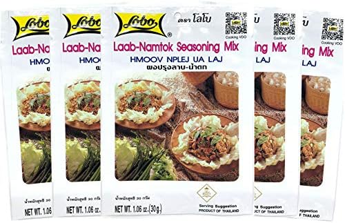 Lobo Thai Laab Namtok Seasoning Mix, 1.06 Ounce (Pack of 5)