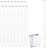 PH PandaHall 20 Pack 12.9 Inch Clear Plastic Tubes with Lids - Storage for Incense Sticks, Beads, Bath Salts, Candy & Party Favors