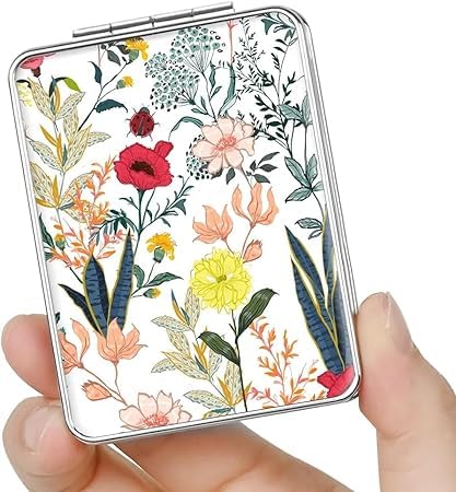 Pocket Mirror, Small Travel Mirror with Magnification, Portable Double-Sided Magnifying Cosmetic Mirror for Daily-picture-17
