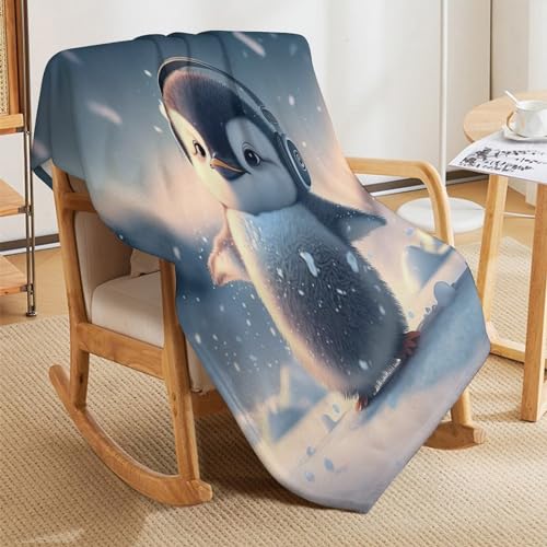 Couverture pingouin chaude lavable en machine pour enfants et adultes - 5