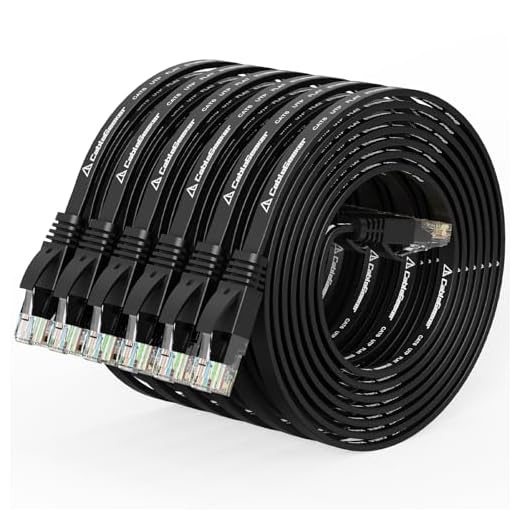 Cat 6 Ethernet Cable 5ft (6 Pack) (at a Cat5e Price but Higher Bandwidth) Flat Internet Network Cables - Cat6 Ethernet Patch Cable Short - Black Computer LAN Cable with Snagless RJ45 Connectors