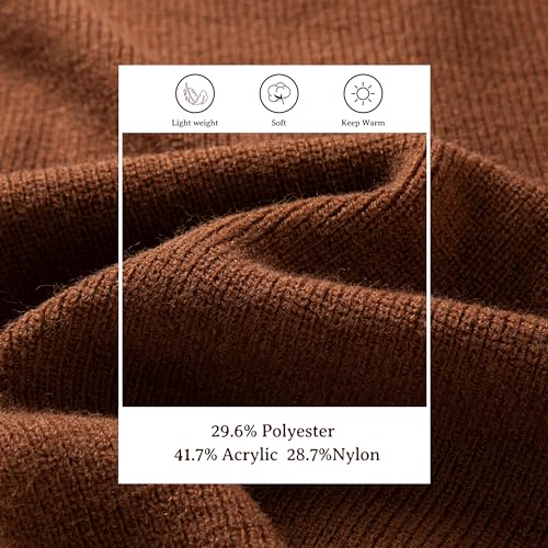 Simple&Opulence Women’s Cardigan Button Down Crew Neck Sweater Open Front Long Sleeve Lightweight Knitted Sweaters2