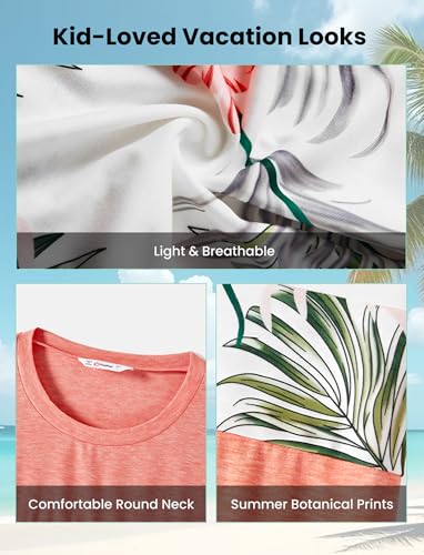 Image of PATPAT Matching Hawaiian Outfits for Family Summer Dress & Tee Sets | Mommy and Me Dresses, Hawaiian Dresses for Women, Matching Hawaiian Outfits for Couples, Beach Vacation, Family Photoshoot