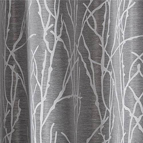 Exclusive Home Curtains Finesse Grommet Top Panel Pair, Ash Grey, 54x108, 2 Piece, W 54" x L 108" (2 Panels) - Image 2