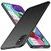 Produktbild Whew Schwarz Hülle Kompatibel mit Samsung Galaxy A51 schwarz Handyhülle Case Klar TPU Anti-Kratzen, Anti-Fingerabdruck, Anti-Fall Matt Slim Schutzhülle für Samsung Galaxy A51 -Schwarz
