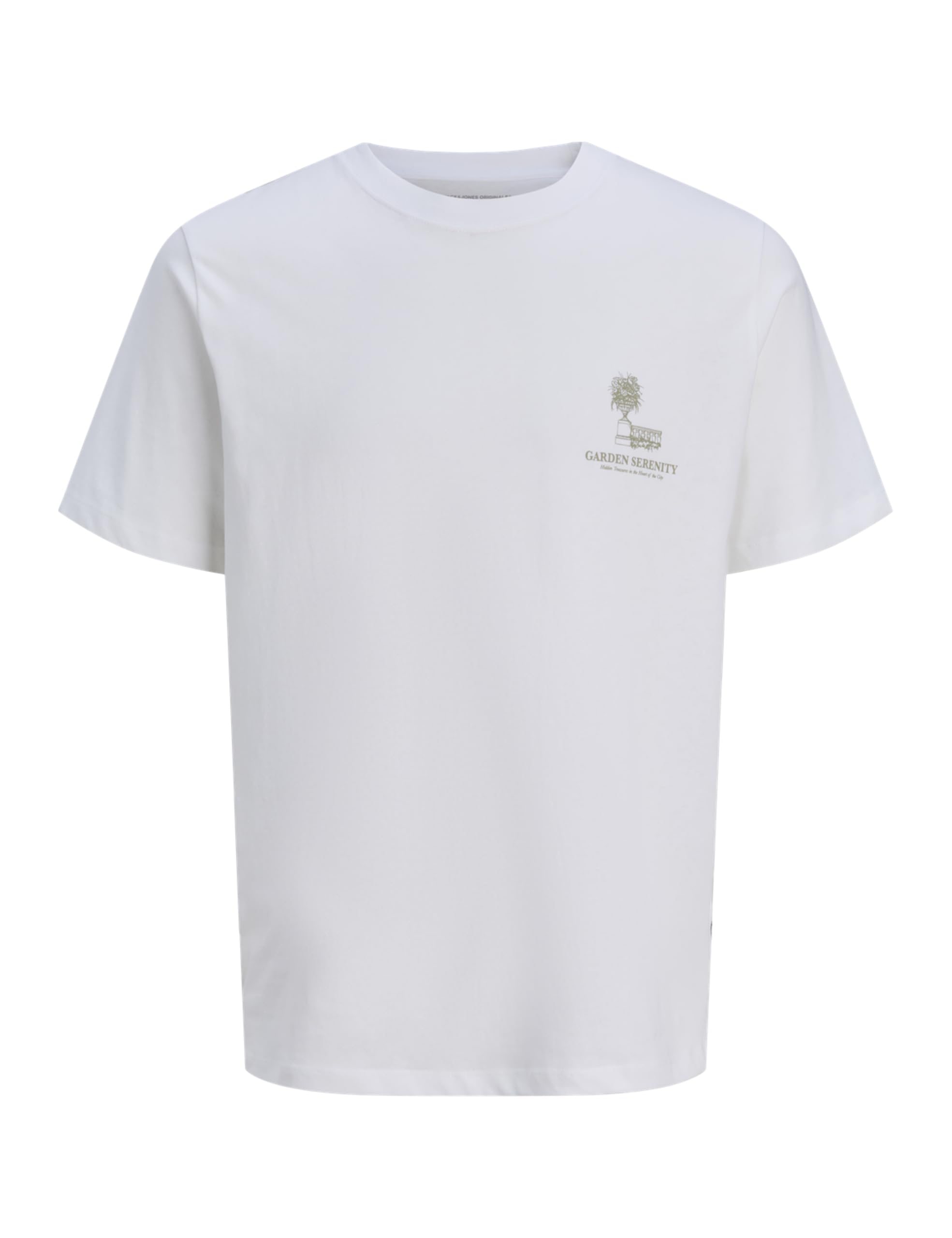JACK & JONES Jorbillyburg Back Graphic Tee Ss Cn, Bright White, XS