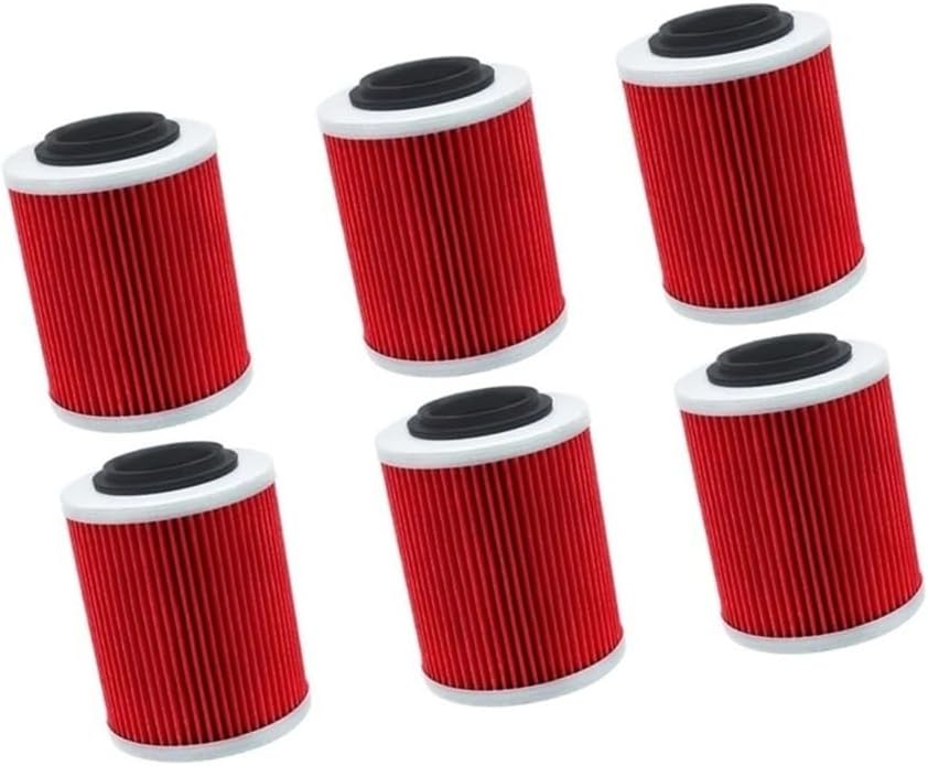 Oil Filter Fit For ETV1000 ETV 1000 1000 2001-2008 RST1000 RST 1000 2002-2005 RSV 1000 RSV1000R 05-09(6 PCS)