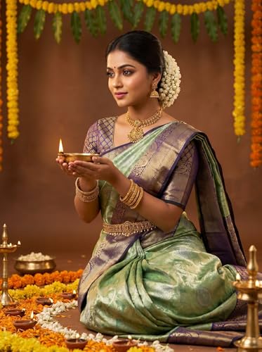 MIMOSA kanjivaram silk saree in art silk – image 4