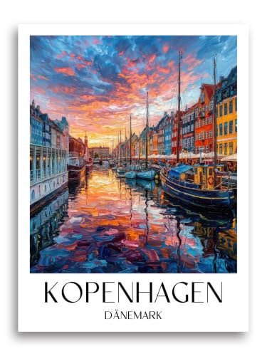 favplace Poster Dänemark Kopenhagen Kopenhagen A4 Kunstdruck