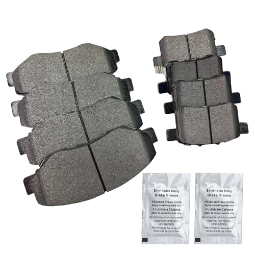 Image of Upgrade Brake Pads Fit for 2011-2017 Honda Accord | D914 D1336 Front Rear for 2011 2012 2013 2014 2015 2016 2017 Honda Accord