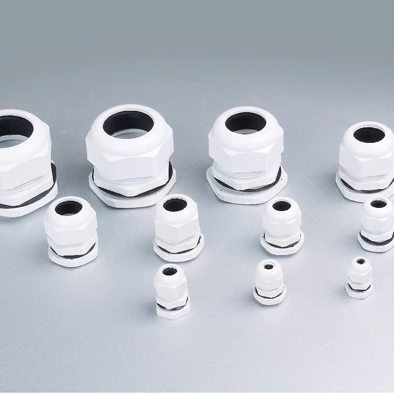 10/pcs IP68 PG7 PG9 PG11 PG13.5 PG16 PG19 PG21 PG25 PG29 De CE Negro Impermeable De Pl Stico De Nylon De Cable - (Voltage: PG19/ Size: White)