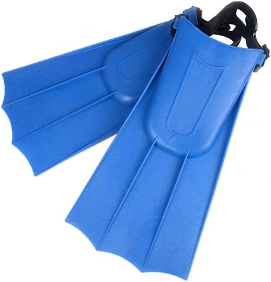 1 Pair Professional Swimming Fins Short Adult Snorkel Swimming Fins Kids Flipperswater Sports Equipment Set Adjustable Heel (Color : Blue Size : X-Large)