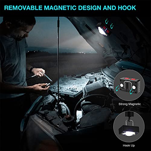 MOSFiATA Rechargeable Headlamp, 8 Modes Motion Sensor 90° Adjustable Headlight, 1000 Lumen Strong Magnet Hook Head Lamp, IPX5 Waterproof Head Flashlight for Outdoor Cycling Running Camping Fishing
