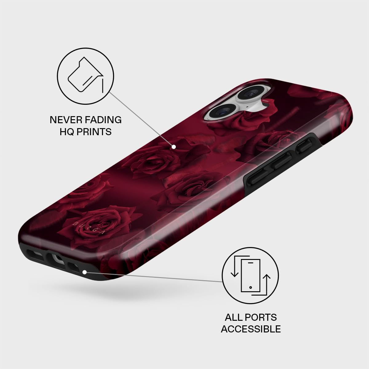 Amazon.co.jp: BURGA (バーガ) ユニセックス 携帯電話ケース iPhone 17