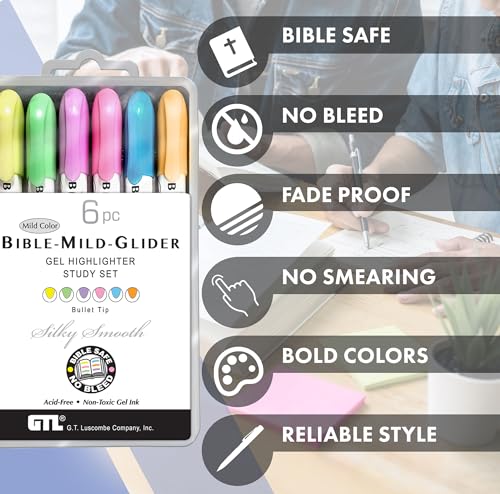 Surligneurs gel transparents Bible Mild-Glider qui ne traversent pas - 4