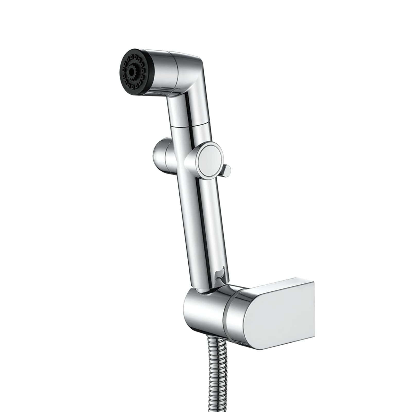 Hand Held Bidet Sprayer for Toilet, 2 Function Chrome Shattaf, ABS Spray Bracket, Stainless Steel Shower Hose, Set(Spray Set)