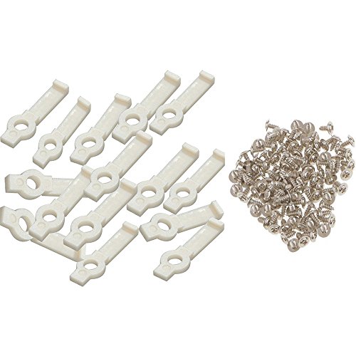 Preisvergleich Produktbild Befestigungsleiste Lichtleiste Halterung Befestigung mit Schrauben,100 Stück Einen Seite Strip Schelle,Befestigung Schrauben Clip für 10 mm LED Lichtleiste