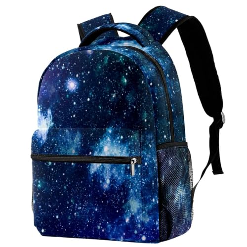 Sac à dos d'école galaxie multicolore 40cm pour adolescents et voyage décontracté