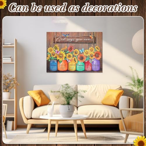 Rompecabezas cristiano de 500 piezas para adultos, con versículo bíblico inspirador, regalos religiosos para mujeres, decoración para pared estilo granja miniatura 6