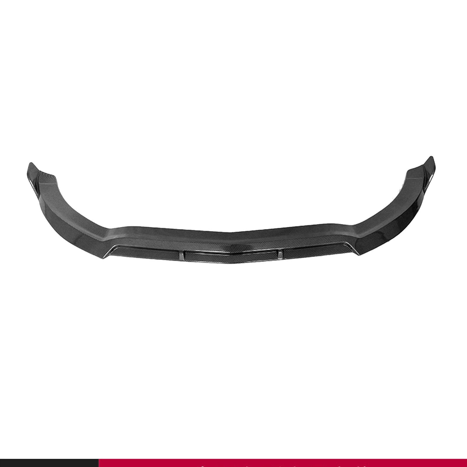 Compatible with Benz C-Class W205 Early 2015-2018, Car Front Bumper Spoiler Lip, Shark Fin Diffuser, Lower Protection Cover, B Carbon Fiber Look