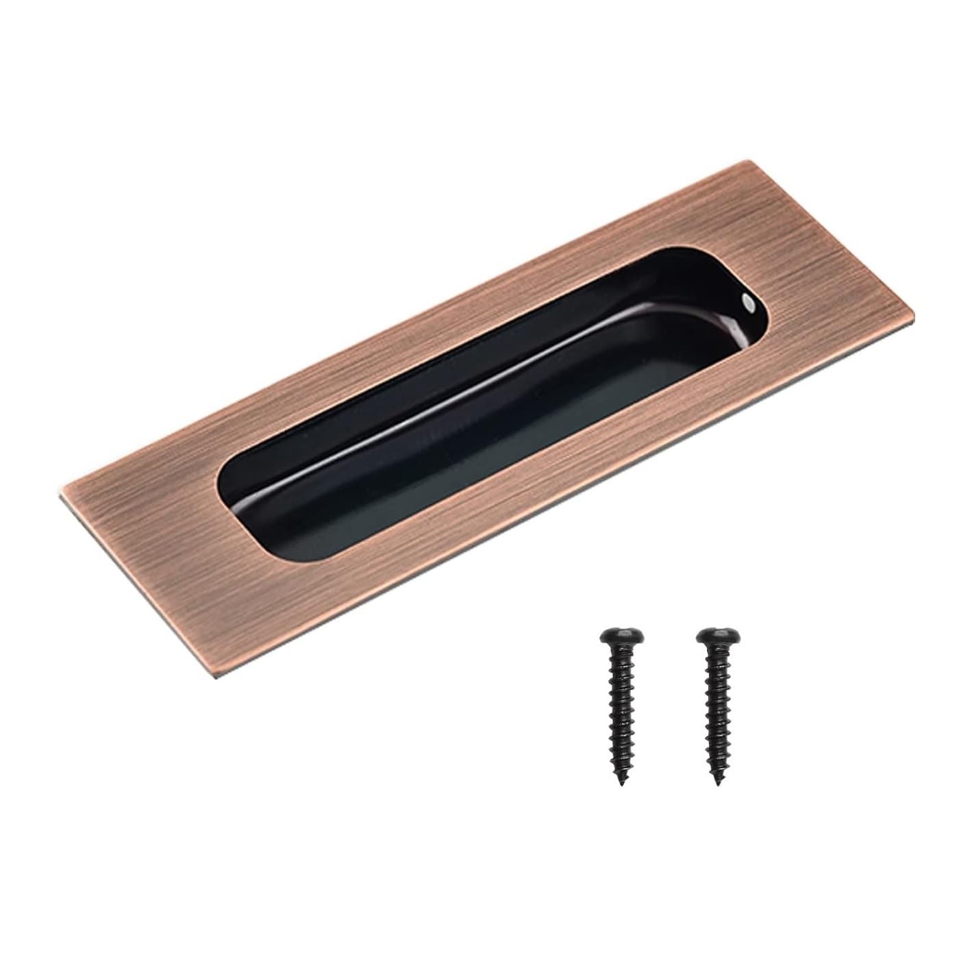 Mijunhd Red 120*40Mm Rectangle -Hidden Holes Recessed Flush Door Handles Stainless Steel Cabinet & Furniture Door Pulls Red 120 * 40Mm Rectangle-Hidden Holes Rectangle Handles/Pulls For Interior & Closet Doors