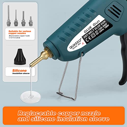 Hot Glue Gun, Hot Glue Gun Kit Includes 100 Watt Hot Glue Gun Full Size Supplied With 30 Hot Glue Sticks #TOP5