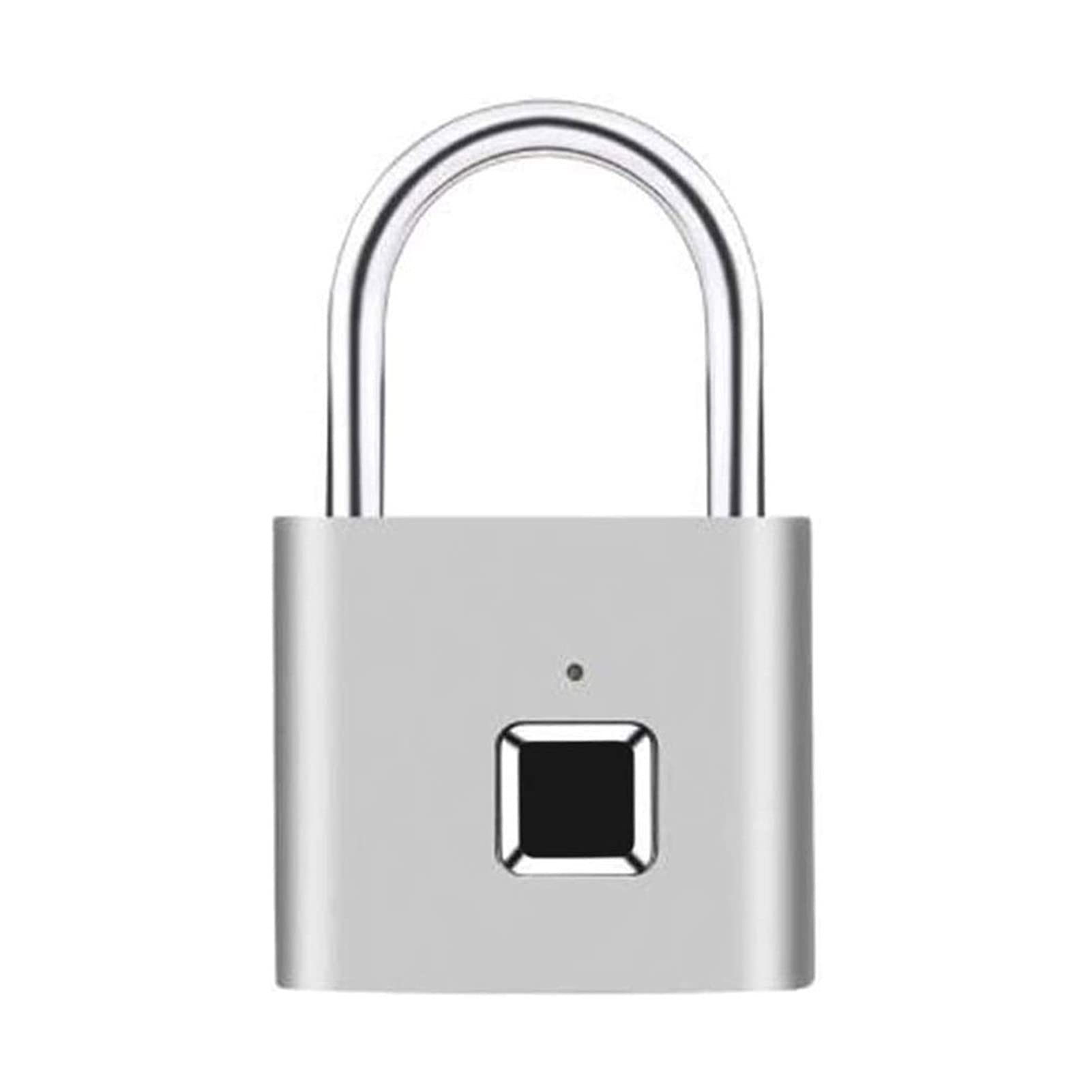 Candado sin llave con huella dactilar, Candado de huella digital con carga USB IP66 for puerta, maleta, mochila, bicicleta