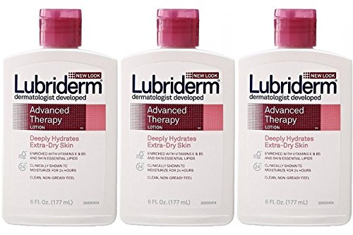 Lubriderm Advanced Therapy Moisturizing Lotion 6 oz Travel Size (Pack Of 3)
