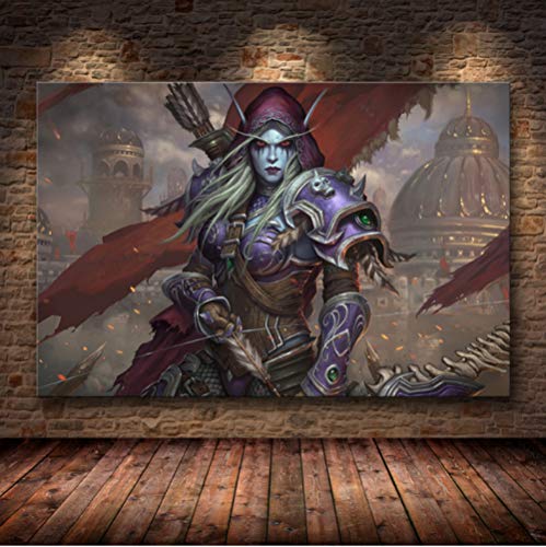 World of Warcraft Mapa Cartel Pintura De La Lona Arte De La...