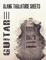 GUITAR BLANK TABLATURE SHEETS: 6 string Tab Manuscript Paper Notebook for Your Music | Blank Music Sheets for Bass, Acoustic, Electric Guitar Instrument | Vintage Style Cover B08R689L88 Book Cover