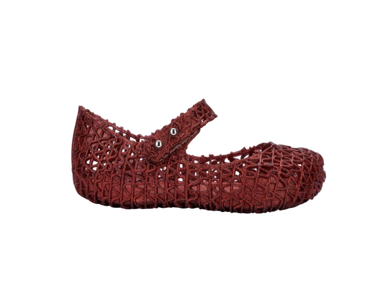 melissa Girls Mini Bell Paper Bb Flat Sandals, red, 19/19.5 EU
