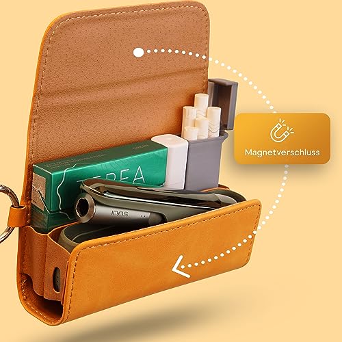 Étui pour IQOS Iluma e-smoQ orange et accessoires de kit - 8