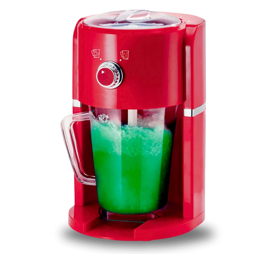tritaghiaccio elettrica Schiacciata Frozen Drinks, Macchina per Il Ghiaccio, Lama in Acciaio Inox, 1,1 Litri, Preparazione di Granite, Cocktail, Bevande e cubate, Facile da Usare