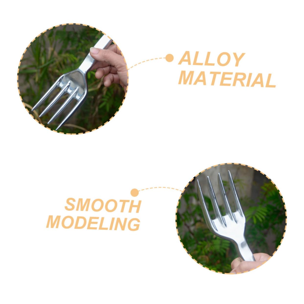 BESPORTBLE 5pezzi Rastrello Da Giardino Lega Di Alluminio Multiuso Strumento Per Scavare e Piantare Con Design Ergonomico Per Giardinaggio e Trapianto Di Piante