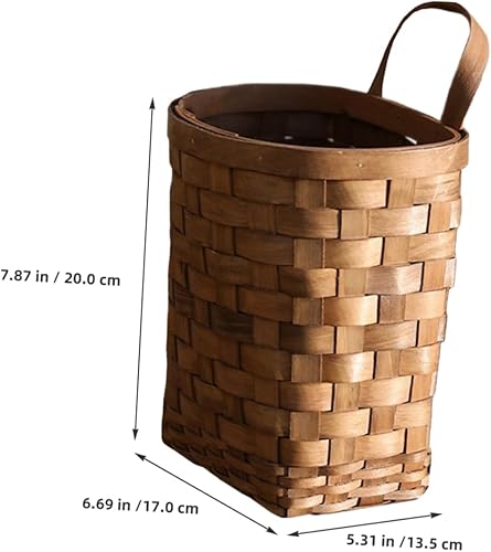 Miniatura 2 de Cesta grande tejida para colgar en la pared para almacenamiento decorativo de flores y verduras, decoración para cocina, jardín y picnics