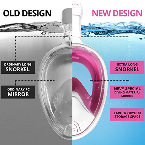 image for DIVELUX Full Face Snorkel Mask - Anti Fog & Anti Leak Technology | Sea