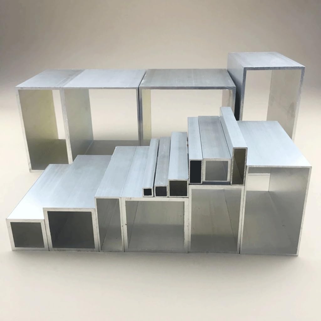 6063 Aluminium-Vierkantrohr, 500 mm lang for Bastelarbeiten, Modelle und Heimdekoration(25x40x1mm)