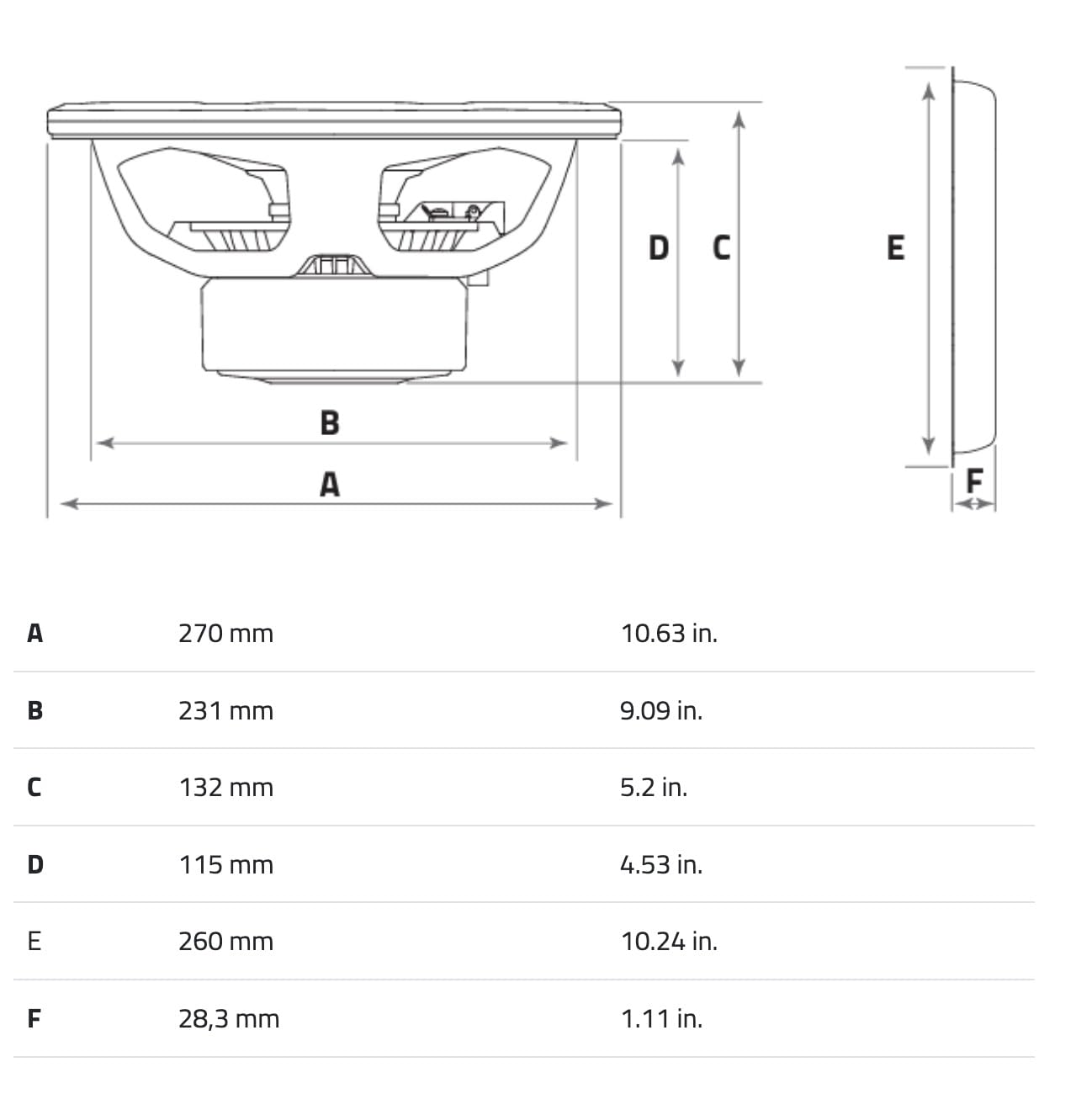 Hertz CS 250 S4 – 250-mm Subwoofer 4 Ohm, 600W Peak für geschlossene oder Bassreflex-Gehäuse