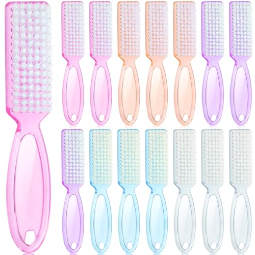 Patelai 15 Pieces Nail Brush Handle Grip for Fingernail Toe Scrub Cleaning