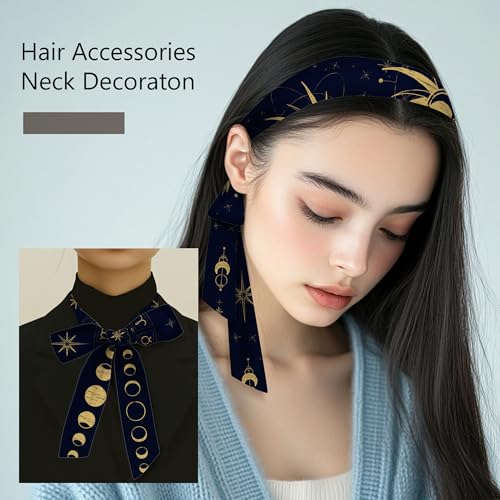 3 Pack Scarf Bags for Women Silk Neck Handbag Scarf Hair Neck Narrow Scarves Women's Fashion Scarves4