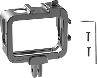 Protective Frame for Insta360 GO 3,Aluminium Housing Cage with Cold Shoe Mount for Insta360 GO3,Action Camera Protector Case Accessories,Can Horizontal and Vertical Shooting