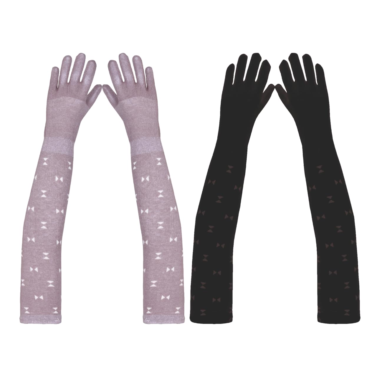Women’s Summer Sun Protection Hand Gloves – Cotton Printed Long Sleeves Gloves | Full Hand Gloves for Protection from Sun Burn/Heat/Pollution | Stylish Arm Sleeves-image-36
