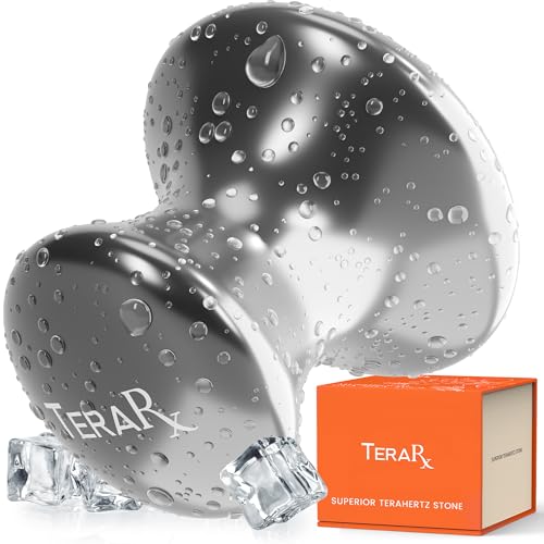 TeraRX Terahertz Stone Gua Sha & Massage Tools Authentic Terahertz Tools for Lymphatic Drainage Tension Relief and Facial Relaxation (Mushroom Gua Sha)