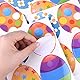 FEPITO Kinder Ostern Spiel, der Schwanz mit dem Kaninchen genagelt, mit 24 Nägeln in den Nagel Hase Eier für die Ostern Partei Ostereier verziert mit 24 Aufkleber, Osterei Jagd