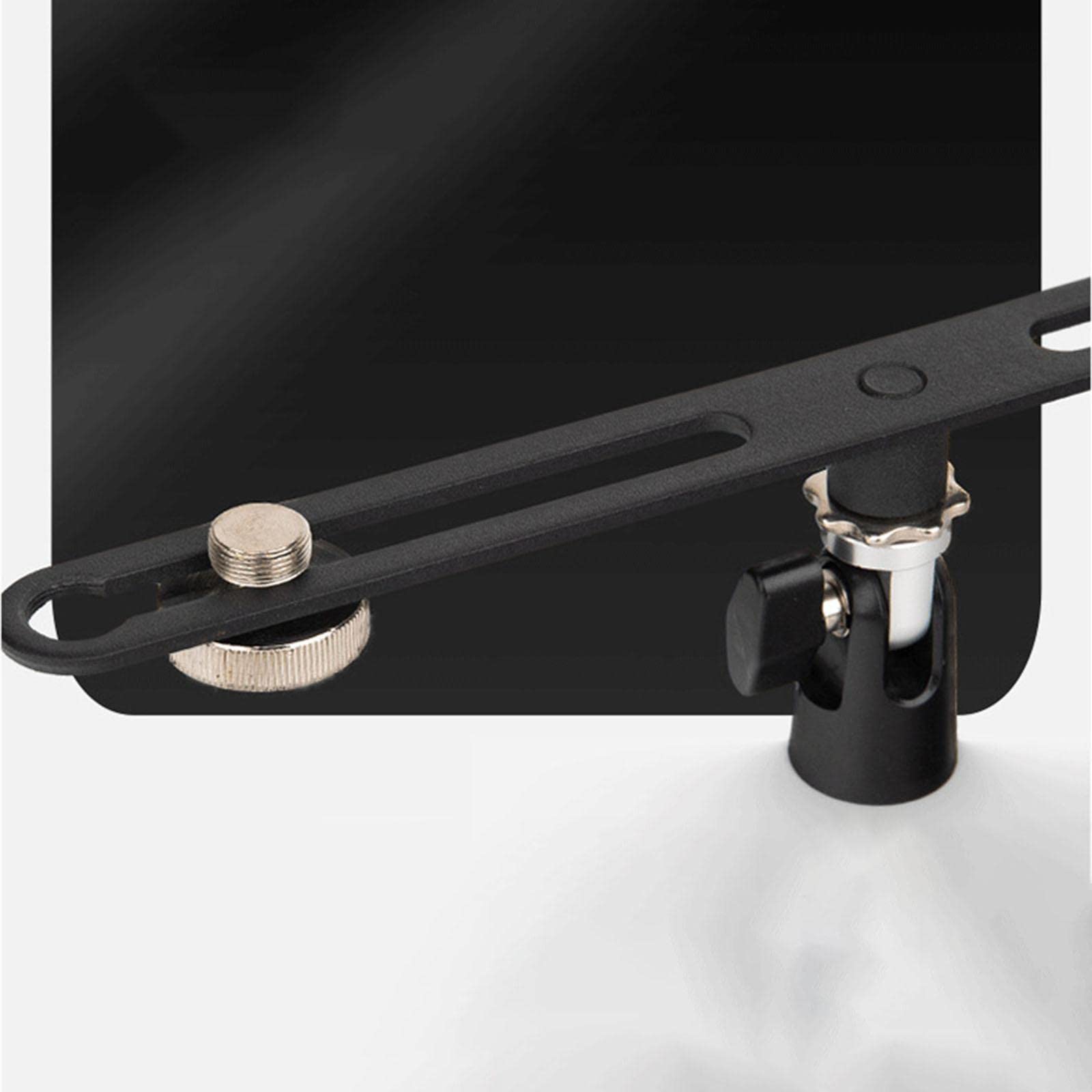 MAS020 Adjustable Stereo Microphone Bar with 5/8inch Screws for Dual Microphones Vocal Recording Press Conference Broadcasting