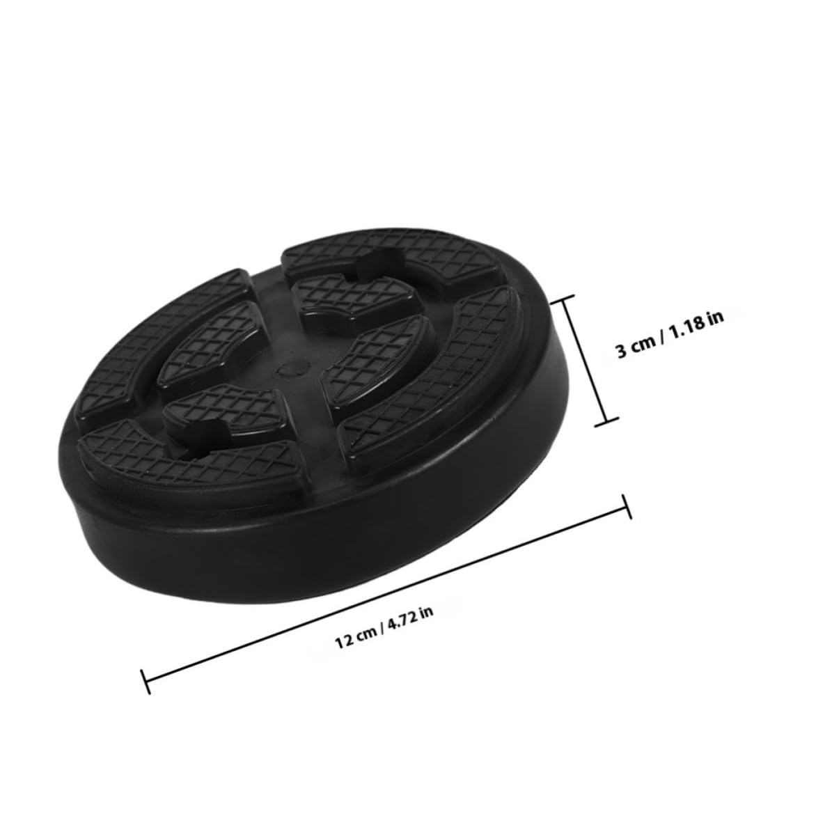 2 Stück Gummipuffer aus Gummi Schwarz, stabile Falz Hebeplatten 85x85mm für Pkw und Lkw Hebebühnen, ideal für Fahrzeugwartung in Werkstätten