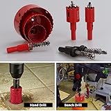 GOYADA 13 Pcs Hole Saw Set, 18mm-75mm, Bi-metal M42 Cutter Kit With Centring Drill Bit for Wood, Plastic, Metal Sheet, Drywall - Image 5