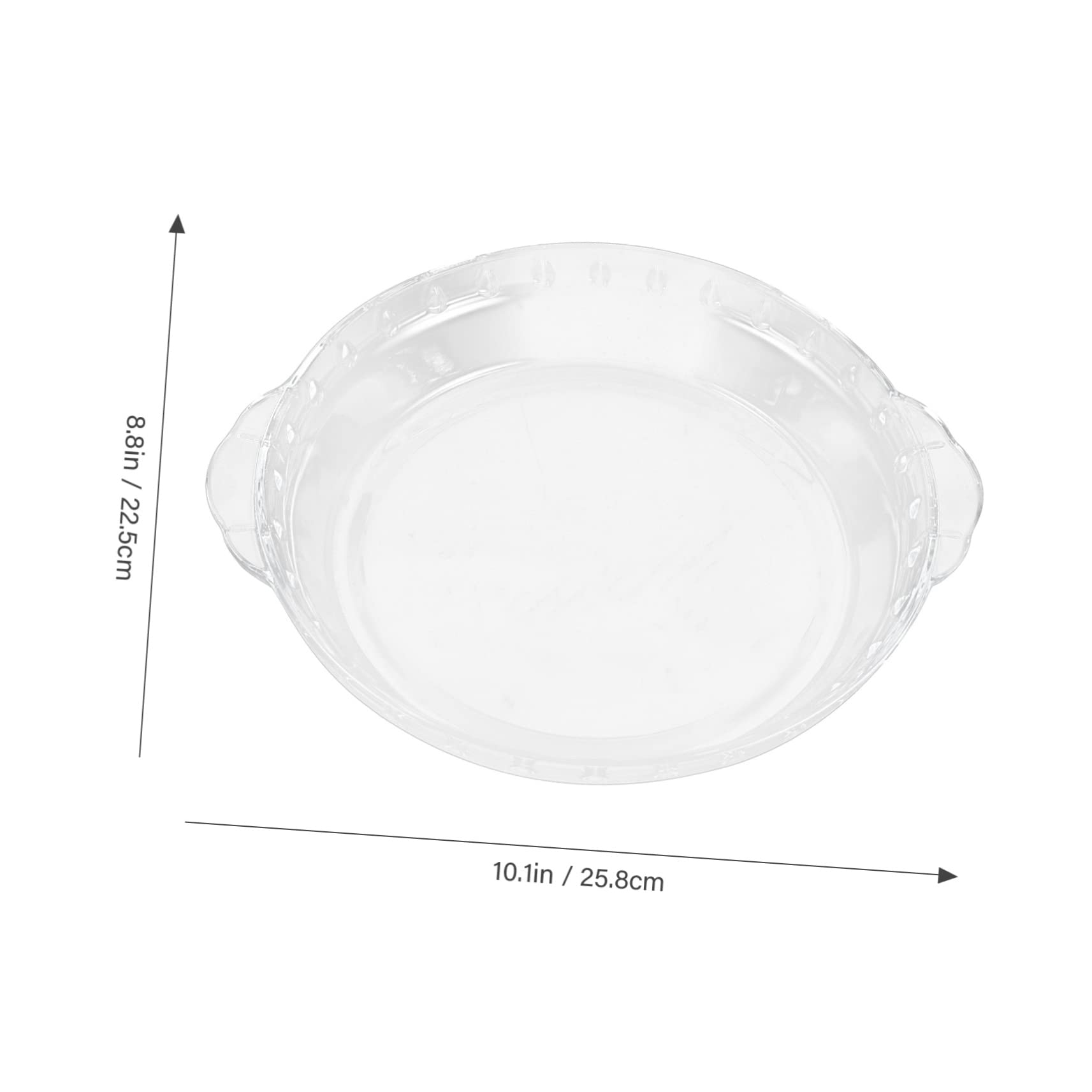 Fuente para Hornear de Vidrio Transparente Doble Asa 9 Pulgadas