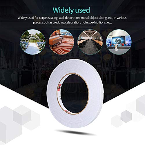 KKmoon 1 rolo de 25 m de fita para carpete Fita autoadesiva para carpete Fita dupla-face para carpet